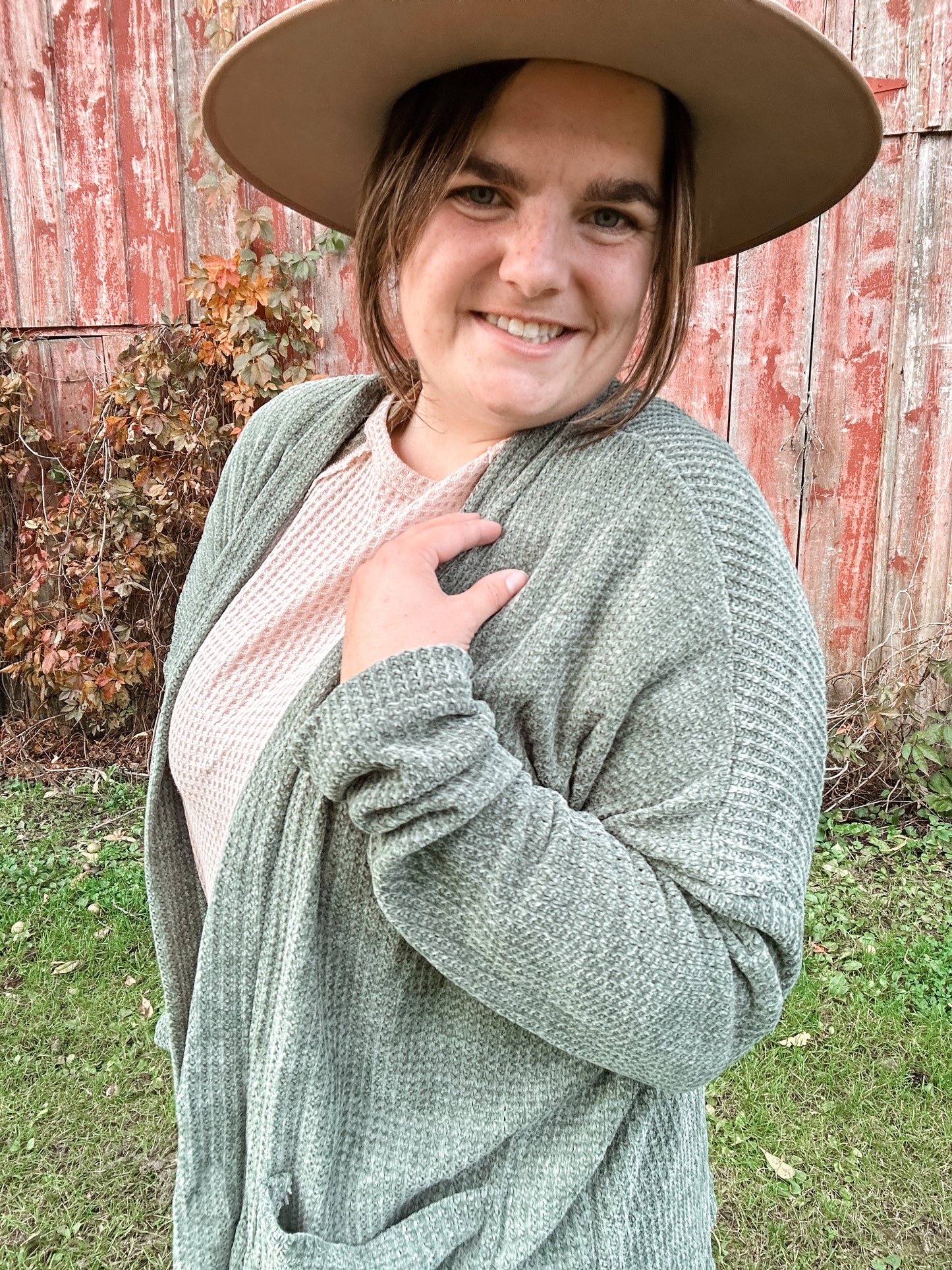 Forrest Green Velvety Soft Cardigan