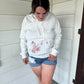 Winnie Sweatshirt with Rose Quilted Detail