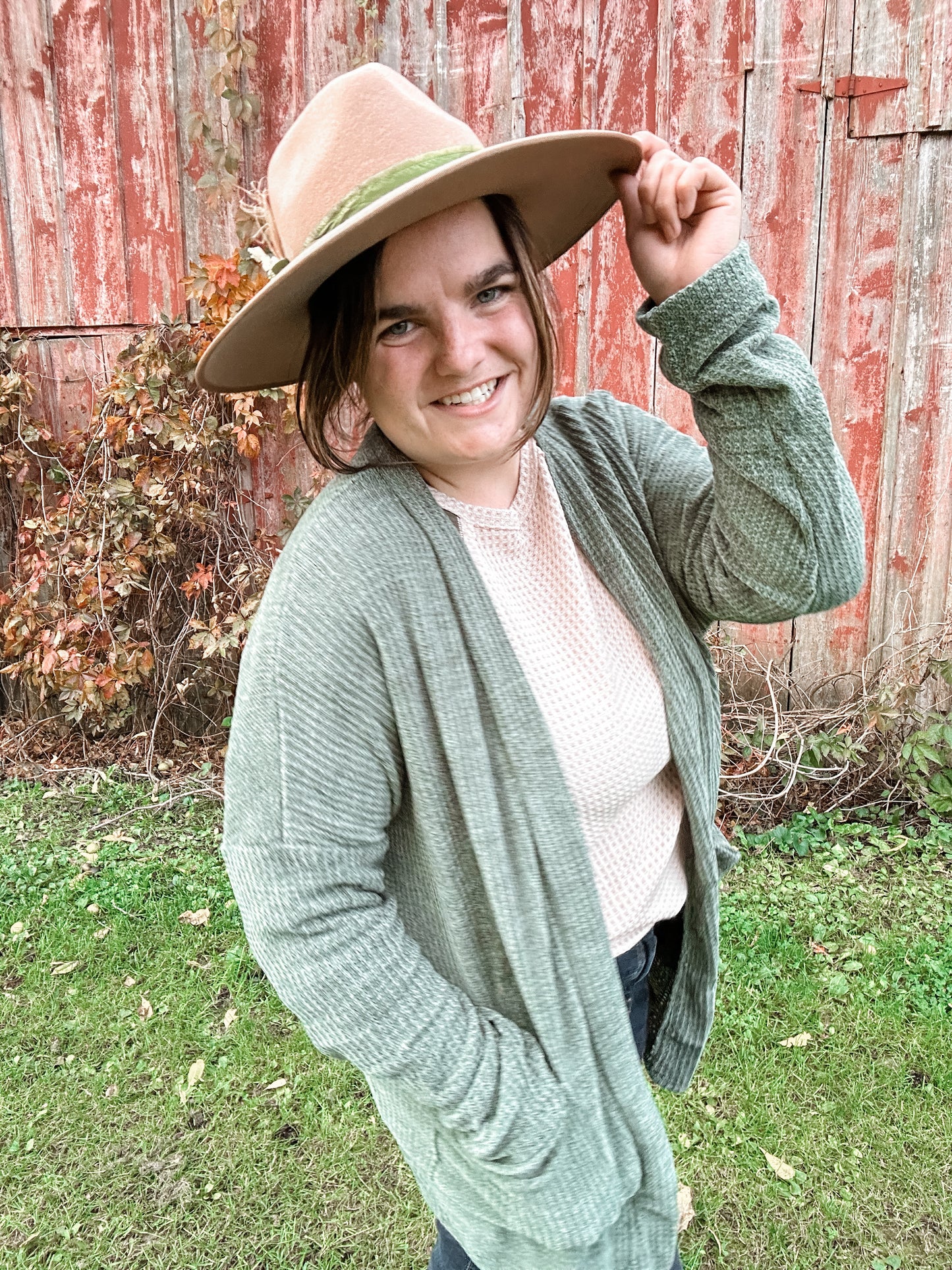 Forrest Green Velvety Soft Cardigan