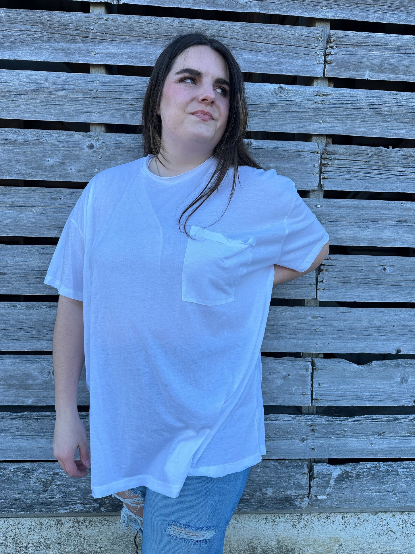 Ryan Oversized Boyfriend Tee - White