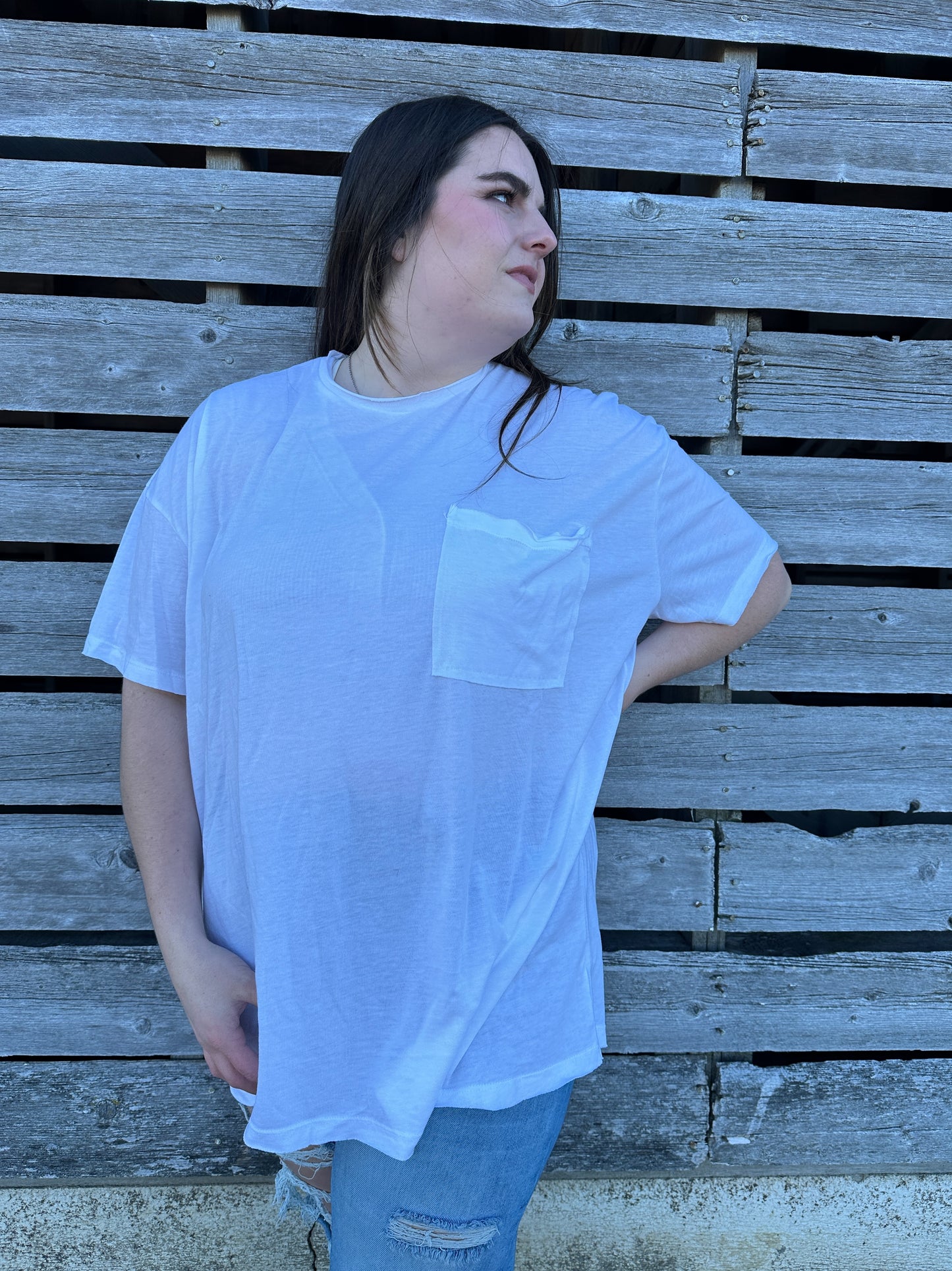 Ryan Oversized Boyfriend Tee - White