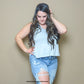 Gray Peplum Tank